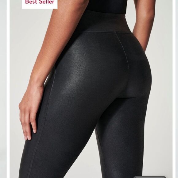Spanx Faux Leather Leggings Black Multiple Sizes New With Tags - Picture 3 of 12